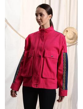 Jacheta Dama Denim Catherine Fucsia