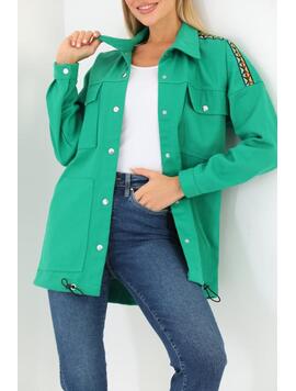 Jacheta Dama Denim IvyOne Verde