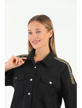 Jacheta Dama Denim IvyOne Negru