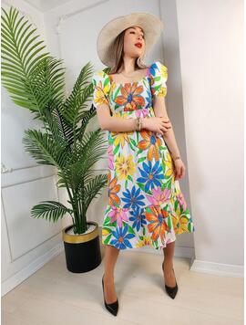 Rochie Dama Panza Kim Multicolor