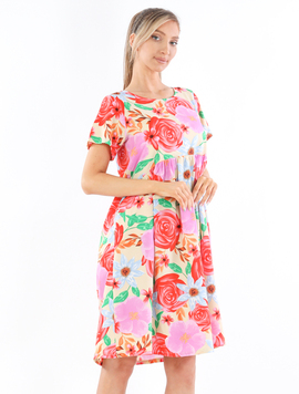 Rochie Dama Panza KBL Rose Crem