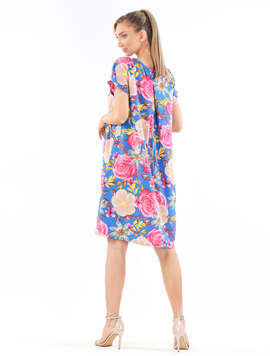 Rochie Dama Panza KBL Rose Albastru