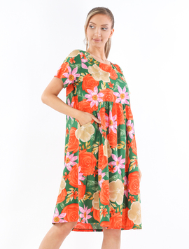 Rochie Dama Panza KBL Rose Verde