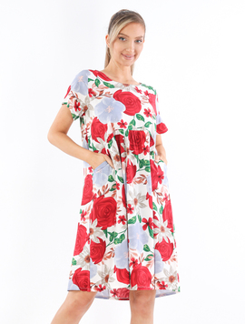 Rochie Dama Panza KBL Rose Alb