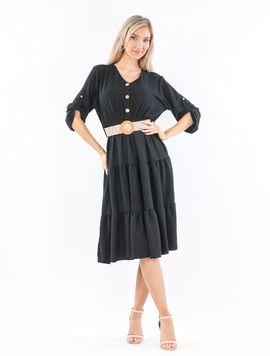 Rochie Dama Voal AnnissaSryle Negru