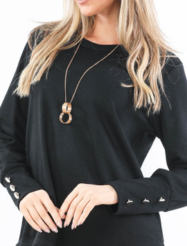 Bluza Dama ThreeForEach Negru