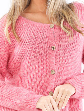 Pulover Dama DropShoulder Roz