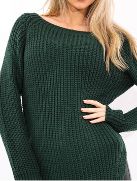 Pulover Dama SexyKnot Verde Inchis
