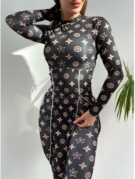 Compleu Dama FrontalStar Negru
