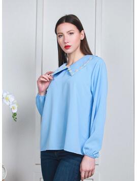 Bluza Dama FloralVoal Bleumarin