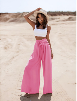 Pantaloni Dama Lejer Vascoza Roz