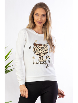 Bluza Dama Bumbac BeautyTiger Alb