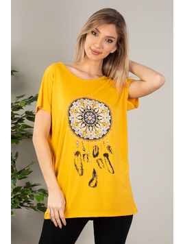 Tricou Dama Bannister Mustar