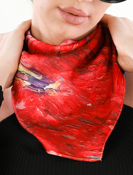 Esarfa Dama Silk Nine Rosu