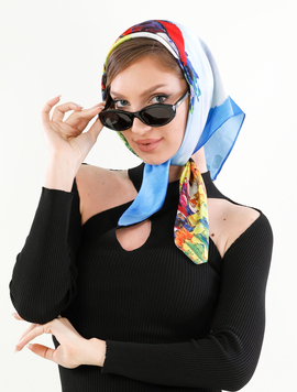Esarfa Dama Silk Eleven Galben