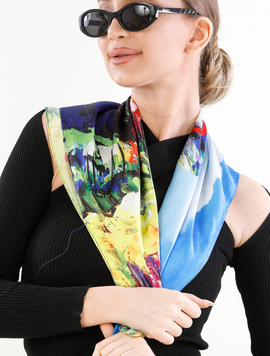 Esarfa Dama Silk Eleven Galben