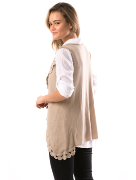 Camasa Si Vesta Dama CountryWear Bej