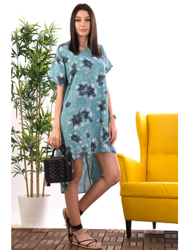 Rochie Dama Bumbac FlowerOnYou Turcoaz