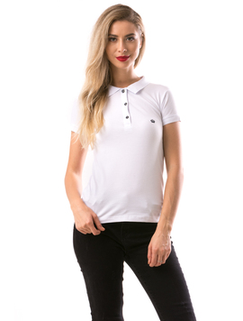 Tricou Dama CrownPolo Alb