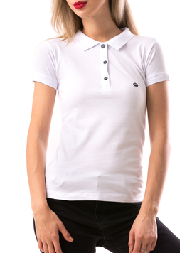 Tricou Dama CrownPolo Alb