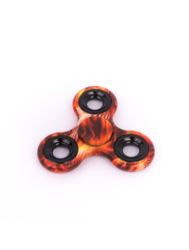 Fidget Spinner Flames Cu Capse Portocaliu