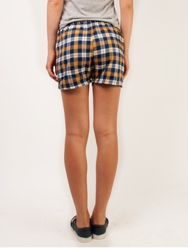 Pantaloni Dama Pijama Cross Square Slumber Mustar
