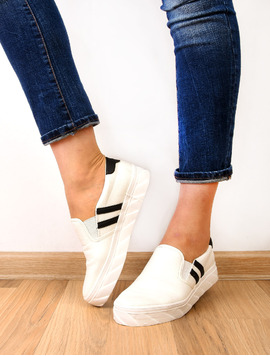Espadrile Dama Cu Elastic Actress Albe