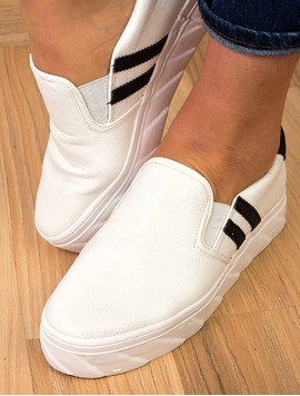 Espadrile Dama Cu Elastic Actress Albe