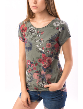 Tricou Dama FriendlyFlowers Kaky
