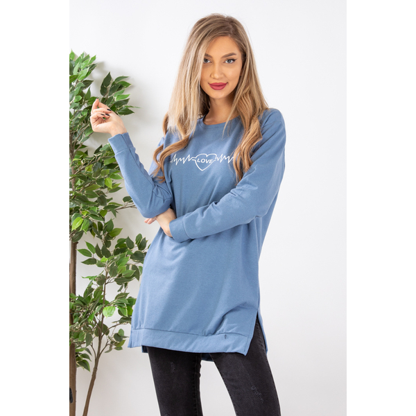 Bluza Dama HeartBeat Bleu