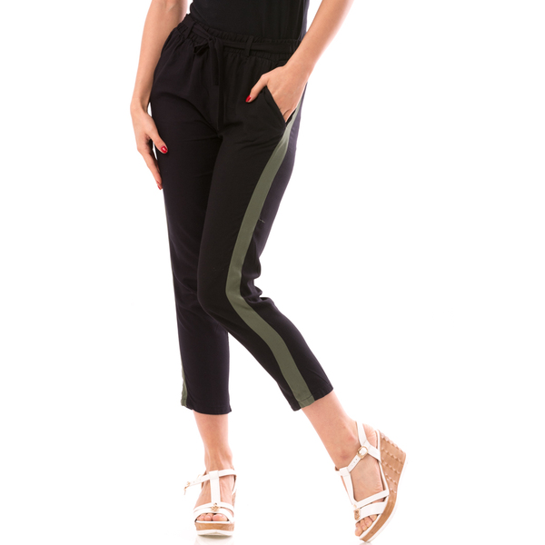 Pantaloni Dama SunHero Negru Si Kaki