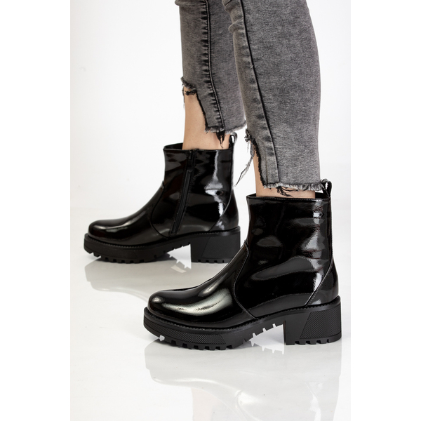 Botine Dama Tommy Negru