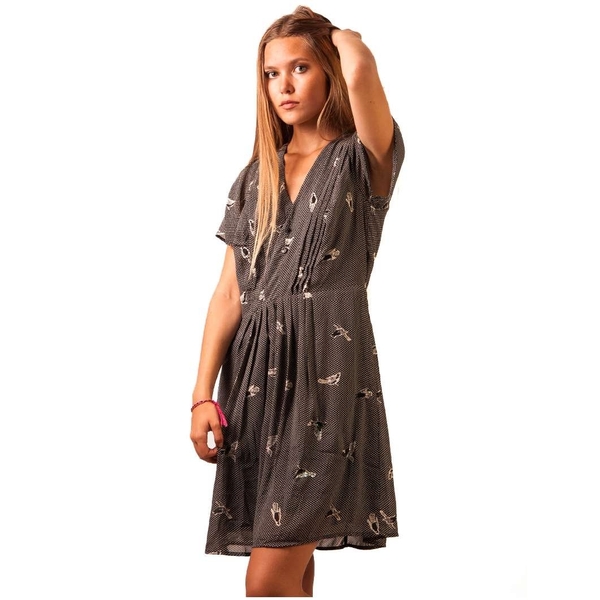 Rochie Cu Imprimeu Negru
