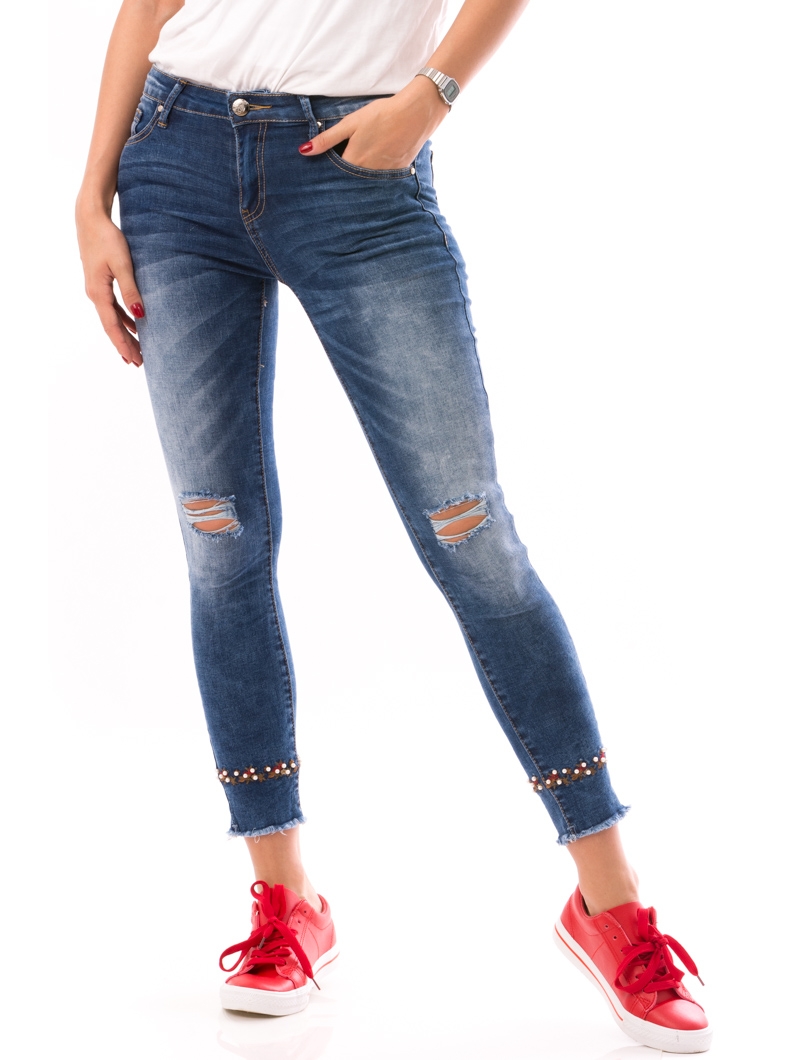 Jeans Dama PearlDown Albastru | zenda.ro